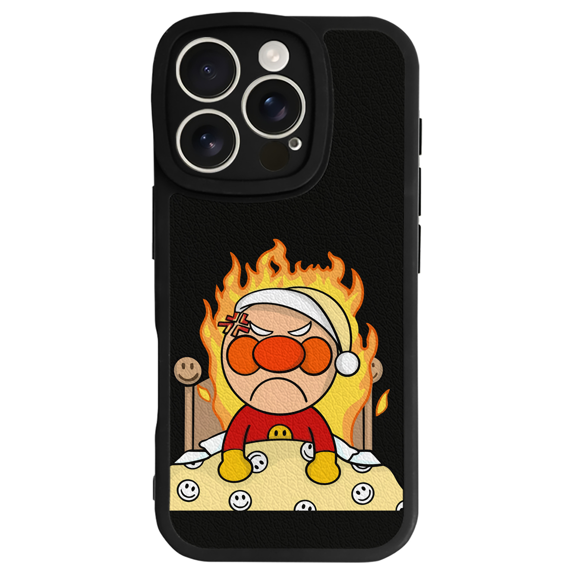 （画像用） アンパンマン Anpanman 【iPhone 16シリーズ対応】シリコンスマホケース（レザー調） 材質：シリコン